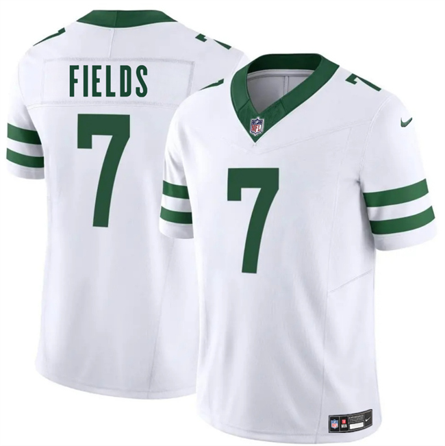 Youth White New York Jets #7 Justin Fields Classic Alternate Vapor F.U.S.E. Limited Stitched Football Jersey